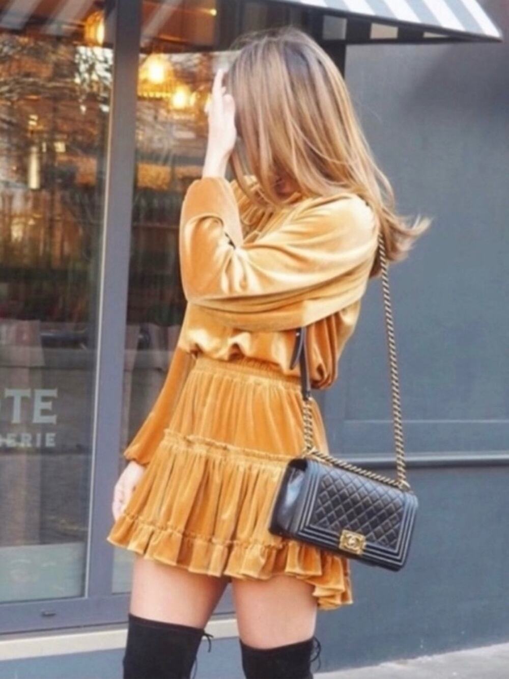 MISA LOS ANGELES Lorena Velvet Mini Dress M